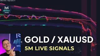 Live GOLD 5-Minute Trading Signals - 5m XAUUSD Chart - Buy and Sell indicator