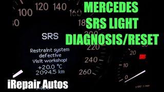 Mercedes SRS Light Diagnosis And Reset | DIY | iRepair Autos