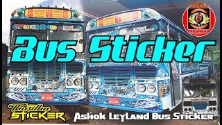 Bus Sticker, Lanka Ashok leyland Bus Sticker