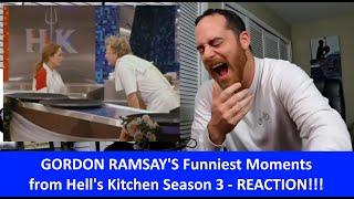 American Reacts GORDON RAMSAY Funniest Moments From Hell's Kitchen Season 3 REACTION