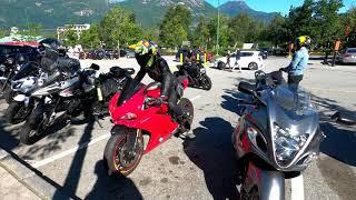 Sea to Sky Hwy Motorcycles ride from Vancouver to Squamish in 4K 60fps #squambucks