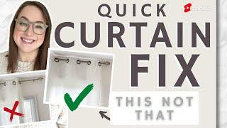 Curtain Mistakes - Quick Tip #shorts