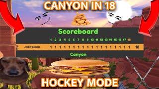 Canyon Perfected in 18 Strokes • (Hockey Mode) • Roblox Super Golf