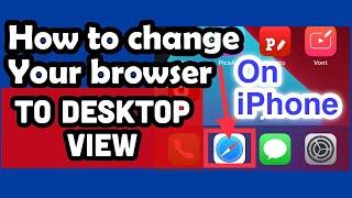 How to change your browser to desktop view on IPhone .