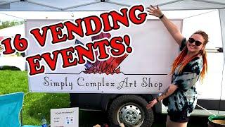 All the Craft Shows and Markets we did in 2022!!! Our First Year of Vending