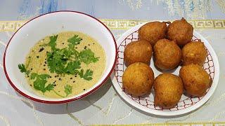 Mysore Bonda and Peanut Chutney Easy recipe | Street food India | Anju's Kitchen