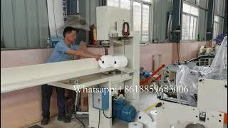 Semi automatic toilet paper maxi roll JRT tissue paper cutting machine