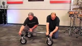 Drumline and Drum Corps Rolling Frame: Gibraltar Hardware
