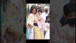 Shilpa shetty with Doughter Samisha Shetty #shorts #shortsvideo #viral