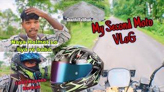 My Second Moto Vlogging  ( mobile phone se ) Naya Helmet Le Liya 🫰|| Kishan Munda VLoG