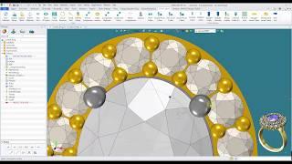 [Jewelry CAD Dream] Lesson 23.2: Cocktail Ring Part 1 | Jewelry Cad Academy