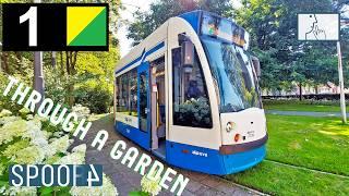 Cabinerit Tram 1 Amsterdam | Havenstraat - Surinameplein - Muiderpoort | 4K Tram Driver Cabview