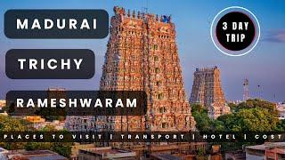 Bangalore To Rameshwaram by Road | Meenakshi Temple Madurai | Srirangam temple Trichy