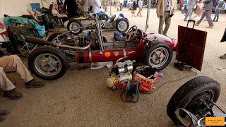 Goodwood Revival 2024. The Earl of March Trophy 500cc Formula 3 paddock