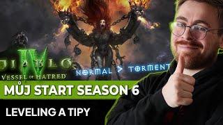 Můj plán na start Diablo IV Vessel of Hatred! Leveling a tipy!