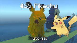 How to build a Pokémon Pikachu statue in Minecraft (Tutorial)