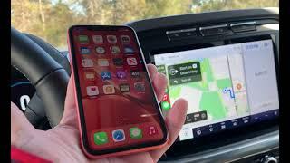 2021 F-150 Sync 4 wireless CarPlay demo on how to use it