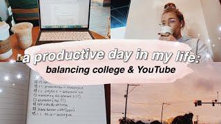 a PRODUCTIVE day in my life (college vlog)