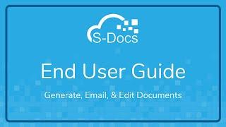 S-Docs End-User Guide