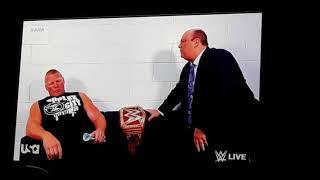 Raw: Brock Lesnar and Paul Heyman Backstage Segment