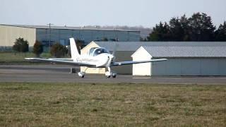 Tecnam P2002 Sierra, N25HV landing at KHWY 3/20/10 at 1734