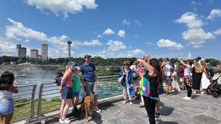 Walking from Canada to the USA | Niagara Falls Rainbow Bridge to Maid of the Mist