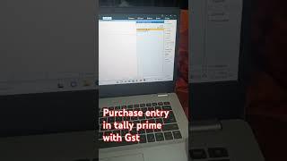 Hot to do purchase Entry in tally prime with gst #tallydata #tallypro #tallyprime #purchaseentry