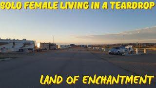 Solo Woman Living In A Teardrop//Land Of Enchantment