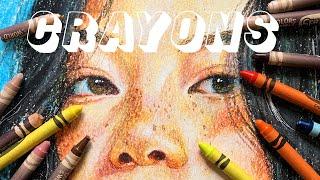  ONE LAST TRY | making a PORTRAIT with CRAYONS 