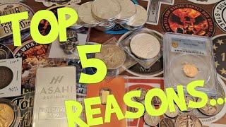 TOP 5 REASONS PEOPLE DON'T STACK PRECIOUS METALS !!