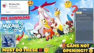 GAME NOT OPENING⁉️ MIRAIBO GO GAME RELEASED‼️ PRE-DOWNLOAD | PALWORLD MOBILE GAMEPLAY HINDI