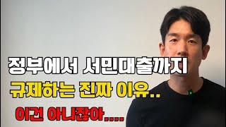 정부가 대출 규제를 하는 진짜 이유!!