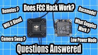 DJI O4 & O4 Pro Questions Answered - FCC Hacks - Goggles - Low Power Mode & More