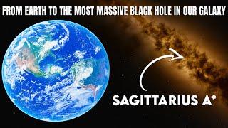 Traveling from Earth to Sagittarius A*, the Milky Way's Supermassive Black Hole – Space Engine