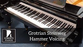 SOLD: Grotrian Steinweg 223cm concert grand 1985; hammer voicing