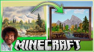 I Made a Bob Ross Painting in Minecraft!