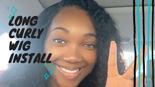 LONG CURLY LACE WIG FT. #unicehair |PRE PLUCKED| HD LACE| BEGINNER FRIENDLY!!!!