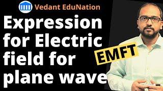 Expression for electric field of a uniform plane wave - GATE/IES  (2022)