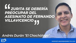 "ZURITA SE DEBERÍA PREOCUPAR DEL ASESINATO DE FERNANDO VILLAVICENCIO"