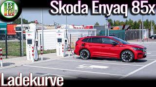 Skoda Enyaq 85x - 7-90% bei Ionity geladen