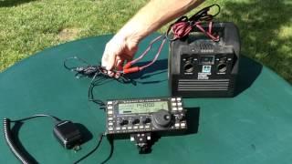 HF Ham Radio Random Wire Portable Antenna Back Yard Test