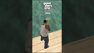 Insane Water Shooting Physics Evolution in GTA Games #gtavicecity #gtasa #gta4 #gtav