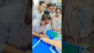 practice time| nursing students life #youtubeshorts #anm #gnm #bscnursing