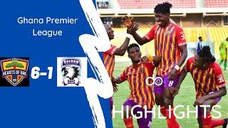 Highlights: Hearts of Oak 6-1 Behcem United | Phobians hammer league leaders in Accra