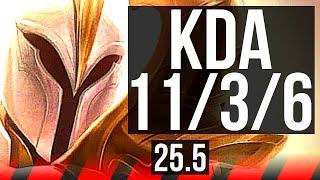 KAYLE vs YORICK (TOP) | Godlike, 11/3/6 | EUNE Master | 25.5