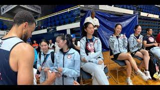 Team USA Table Tennis Team stopped by to support Team USA Basketball Team at Practice!!