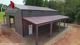 Carolina Carports Barn Time Lapse