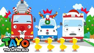 BESTFive Little Ducks on Christmas + More | Christmas Songs for Kids | Tayo the Little Bus