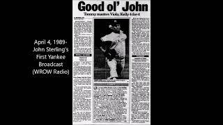 April 4, 1989-Yankees vs. Twins (John Sterling's First Yankee Broadcast)