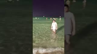 Kite Beach Night Life Swimming | Dubai 2023 | Kite Beach is one of the best beaches in Dubai.